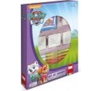 Boîte Multiprint 4 tampons pour enfants Paw Patrol, set de tampons persolanisés, en bois et caoutchouc naturel, encre lavable non toxique MULTIPRINT Tranche d'âge : +3 ans