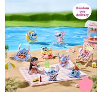 Boîte mystère de la série Disney Stitch Summer Party, comprend diverses figurines à thème estival, décoration de bureau, cadeau d'anniversaire parfait (1 pièce, livraison aléatoire) Taille UniqueABS