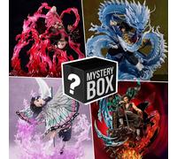 Boîte mystère Demon Slayer, figurines mystère, boîte aveugle, Kamado Nezuko Tanjirou Hashibira Inosuke, boîte Surprise, sac aveugle 10-30cm Blind Box