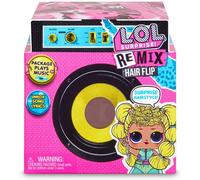 Boîte mystère L.O.L Surprise Remix Hair avec poupée, mini disque et accessoire