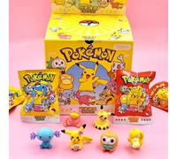 Boîte mystère Pokémon Lot de 32/10/5 pièces Mini figurines représentant Pikachu - Peut effacer les traces de crayon Jouets de collection mignons en boîte aveugle pour les fans Parfait pour les cadeaux