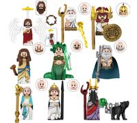 Boîte Mystère TP1044 Mini Figurines Mythologie Grecque Méduse Poséidon Zeus Blocs de Construction Jésus Hades Athéna Modèles de Jouets en Blocs de Construction TP350