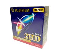 Boîte neuve scellée 10× disquettes Fujifilm 2HD 3.5" 1.44 Mo - New Old Stock