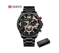 (boîte noire) Nouvelles montres vertes pour hommes de marque supérieure montre à quartz en acier inoxydable