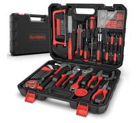 Boîte Outils Complète 148 Pièces Kit outils Complet Malette Outils Idéal pour Maintenance Rouge 148pcs