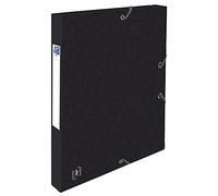 BOITE OXFORD TOP FILE+ 24X32 - Dos de 25 mm - A élastique - Carte - Noir