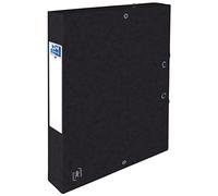 BOITE OXFORD TOP FILE+ 24X32 - Dos de 40mm - A élastique - Carte - Noir
