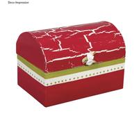 Rayher Boite de rangement, 1 pce., 18X12X12,5cm, papier-maché, 100% FSC recyclé, à personnaliser, rangement, photos, souvenirs -71752000