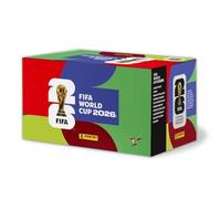Boîte Panini Coupe du Monde de la FIFA 2026 - 100 Paquets d'autocollants de la Coupe du Monde 2026 - Collection de joueurs de football + porte-clés ballon