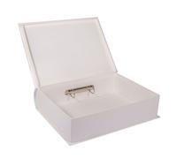 Boîte Pap.Mâché "Memories", Fsc Rec.100%, Blanc, 34x27x8cm,Av.Cadre Photoetmécan.D'anneaux