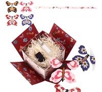 Boîte papillon volante - Jouet volant en forme de papillon, cadeau surprise créatif | Design explosif avec ailes colorées pour célébrations mémorables, cadeau fantaisie délicat pour les fêtes