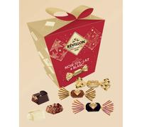 Boîte Papillotes Révillon 300g - Assortiments de chocolats au lait, blanc et noir 70% - Coffret Cadeau Festif et Raffiné