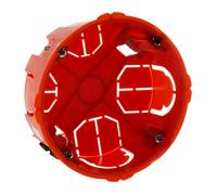 Boîte placo appareillage vis et griffes - Ø85x40mm + vis - Rouge - Zenitech
