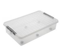 Boite plastique extra plate avec roulette (H)200x( G