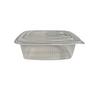 Boîte plastique micro-ondable avec couvercle