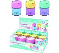 Boîte plastique pour taille-crayons double (12 pièces)