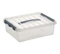 helit sunware H6162602 - Boîte de rangement « the q-line », 15 litres, avec couvercle, transparent, 1 pièce
