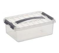 Boite plastique transparente avec couvercle et poi G