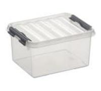 Boite plastique transparente avec couvercle (H)140 G