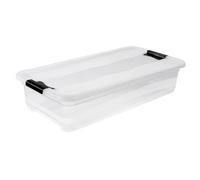 Boîte plate de rangement sous lit 33 litres