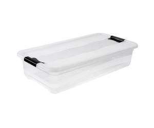 Boîte plate de rangement sous lit 33 litres