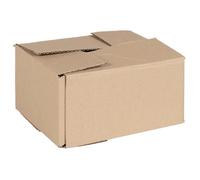 Boîte pliable carton naturel 50 pcs 20 x 15 x 10 cm - marron