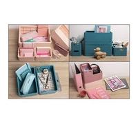 Boîte pliable The Smart Case midi Skandi - Bleu Pacifique