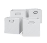 Boîte pliante, 30x30cm Lot de 4, Blanc, Vicco 29295