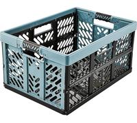 keeeper Boîte pliante Ben 54x37x28 cm 45 l poignées robustes Soft-Touch bleu