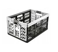 Keeeper Casier Pliant Professionnel avec Poignées Souples, 54 x 37 x 28 cm, 45 l, Ben, Gris Clair