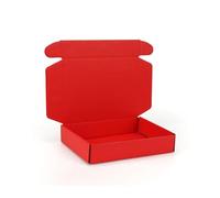 Boîte pliante épaisse en papier ondulé Triple couche, 10 pièces, emballage de couleur, étui Carton Express, vêtements cadeaux, paquet cosmétiques pour Saint-Valentin(Color4,20x20x6cm)