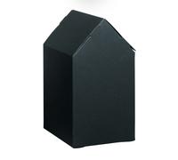 Boîte Pliante Maison, Noir, 7,5x7,5x14cm, Kit 6 Pces