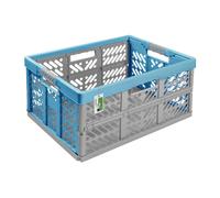 Boîte pliante PAFEN boîte plastique boîte pliante panier boîte pliante 45L bleu