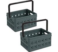 Boîte pliante Square avec poignée 24L anthracite