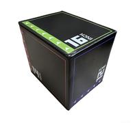 Boîte pliométrique 3 en 1, boîte à sauter réglable en mousse, plateforme d'exercice souple haute densité pour la musculation, la maison, la salle de sport, le fitness (30 x 35 x 40 cm)