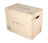 HMS Boîte plyométrique DSC02 Chest Bois 3 hauteurs 300x500x400 mm Beige Unisexe