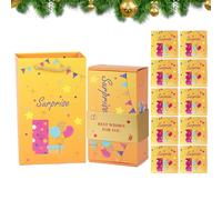 Boîte pop-out rebondissante - Boîte de Noël rebondissante - Boîtes à enveloppes rouges de Noël - Accessoires de fête de Noël - Boîte en papier créative pour les vacances, les familles