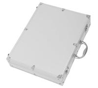 Boîte Portable en Alliage D'aluminium pour Outils, Atelier et Maison | Rangement Facile, Ouverture Fluide, Poignée Intégrée, pour Pinces et Accessoires, Finition Argenté