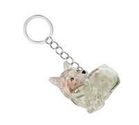 Boîte porte-clés commémorative transparente pour animaux domestiques - Boîte de rangement miniature pour les propriétaires de chiens - Design étanche - Cadeau de voyage sentimental - Décoration de