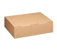 Boîte postale kraft brun simple cannelure H 12 x L 30 x P 43 cm
