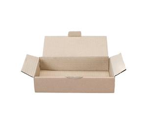 Boîte postale kraft brun simple cannelure H 5.4 x L 24 x P 18 cm