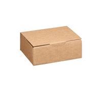 Boîte postale kraft brun simple cannelure H 7,5 x L 14 x P 20 cm