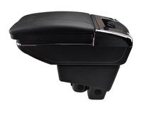 Boite Pour Accoudoir Boîte De Rangement For Console Centrale Compatible Pour Fit Pour Jazz Hatchback 2002 2003 2004 2005 2006 2007 2008 Accoudoir Pivotant(Black Thread)