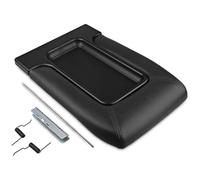 Boite Pour Accoudoir Garniture Protection Boîte D'accoudoir Couvercle Console Centrale Pour Escalade ESV 2003 Pour Escalade Camionnette EXT 2002 2003 Kit D'accoudoir En PU(Black)