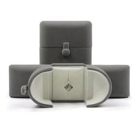 boîte pour alliance Boîte À Pendentif Double Anneau De Mariage En Velours, Design Spécial, Présentoir De Bijoux De Qualité, Coffret Cadeau(GRAY,Single Ring Box)