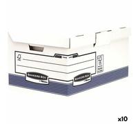 boîte pour archives Fellowes Maxi Bleu Blanc 31 x 39 x 56 cm 10 Unités