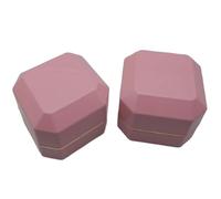 Boîte pour bague de mariage, Boîte à bagues lumineuse for fiançailles et mariage, multicolore, plusieurs tailles(Pink 75x75x50mm 1pc)