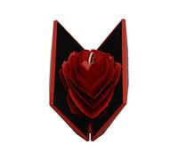 Boite pour Bague en Forme de Rose Romantique Boîte Bagues de Fiançailles Bague Mode Coffrets Forme de Coeur Rotatif Rose Fleur Bague boîte Boîte de Cadeau de la Saint-Valentin