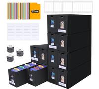 Boîte pour cartes à collectionner pour plus de 11 000 cartes, Top Loaders Box pour 2000 + 3" x 4" 35PT Toploaders, boîte de rangement pour cartes Commander, boîte de rangement pour cartes avec 72