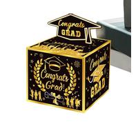 Boîte pour cartes de remise de diplôme | Boîte réutilisable avec 30 pochettes amovibles (2026) | Porte-billets amusant | Pour , adultes, étudiants, adolescents, anniversaires de lycée, vacances